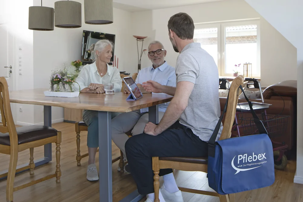 Beratung durch Pflebex zu Hause.